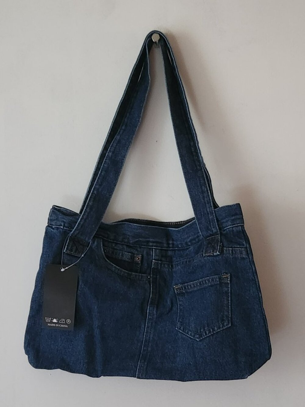 Fashion denim shoulder bag medium sz NWT
